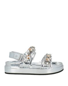 Сандалии Tory Burch, серебряный