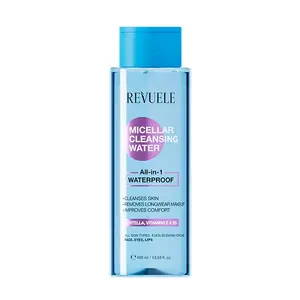 Очищающая мицеллярная вода Micellar Cleansing Water All-In-1 Waterproof Revuele, 400 ml