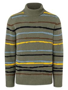 Maerz Muenchen Шерстяной свитер с высоким воротником цвета хаки