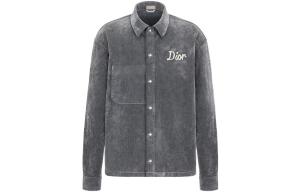 Ежеквартальные новинки Рубашка мужская серая Dior, серый