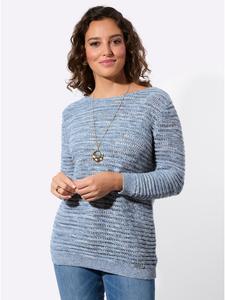 Ажурный свитер из светло-голубого меланжа WITT WEIDEN