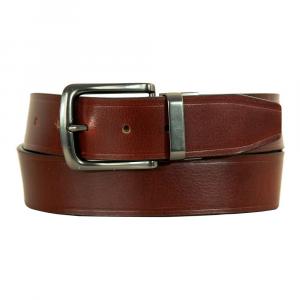 Мужской ремень Eddie Bauer 1,45 из гладкой двусторонней кожи, цвет Brown Tan