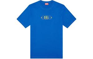 DIESEL Футболка мужская Blue Crew Neck Moderate Others