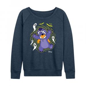 Женский легкий свитшот из френч терри Disney's Lilo & Stitch Halloween Ghosts, цвет Heather Indigo