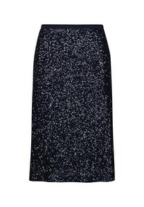 Узкая юбка-карандаш с двусторонними пайетками Madeleine, синий