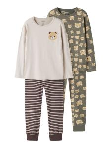 Пижама NAME IT, экрю/песочный/оливковый