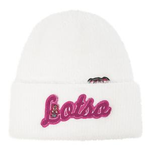 LINING Полиамидная вязаная шапка унисекс белая, White