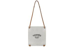 HERMES Хлопковая сумка через плечо женская серая