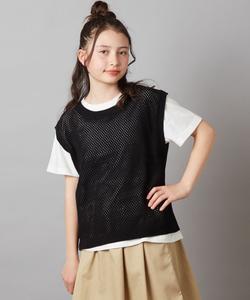 Комплект из сетчатого вязаного жилета Avv, цвет Black