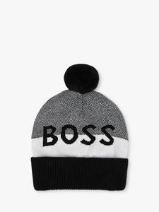 BOSS Kids' шапка с логотипом и цветными блоками HUGO BOSS, Black/Multi