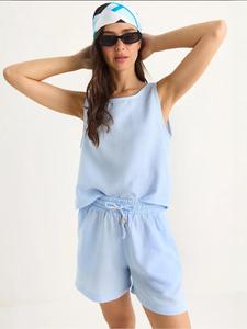 Брючный костюм Bianco Lucci, небесно-голубой