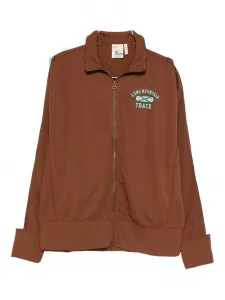 Полосатая толстовка на молнии Champion, коричневый