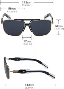 Ретро-солнцезащитные очки для женщин и мужчин, модные классические солнцезащитные очки в металлической оправе, винтажные очки-пилоты CY-98375 Melrose, Green Tea