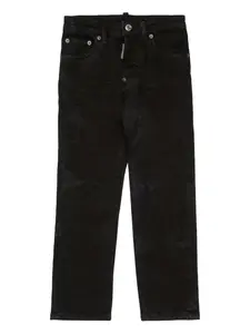 Брюки Initial с логотипом Dsquared2 Kids, черный