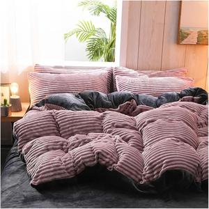 Generic Комплект постельного белья зимний утепленный плюшевый Purple