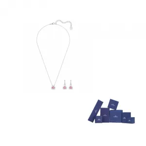 Swarovski Una Faux Crystal Necklaces Unisex Pink