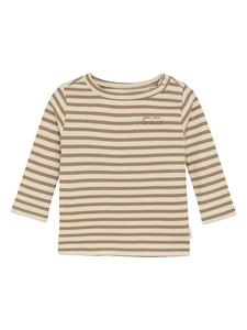 Noppies Футболка с длинными рукавами бежево-коричневого цвета