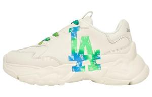 Кроссовки MLB Big Ball Chunky Chunky Sneakers Unisex Low-Top Beige Blue/Green
