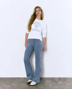 Женские расклешенные брюки со звездой Brownie, синий