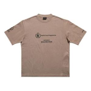 Футболка x wfp t-shirt medium fit 'beige' Balenciaga, бежевый