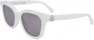 Солнцезащитные очки Moncler ML 0266 Audree 21C, белые/дымчатые, White