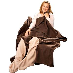 Мягкое одеяло с глинтвейном в виде свинки Mr. & Mrs. Panda - ледяной синий - подарок, зимний мотив, Санта-Клаус, шерстяное одеяло, покрывало, Рождество, Рождественская ярмарка, одеяло для дивана, глинтвейн, зима HAC24, коричневый