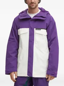 Куртка с капюшоном и контрастными вставками Burton, фиолетовый
