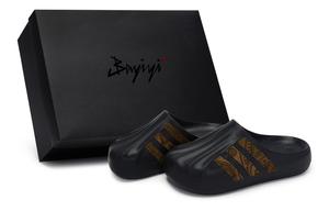 Adidas Originals Сандалии с закрытым носком AdiFOM Superstar, износостойкие, унисекс, черно-коричневые