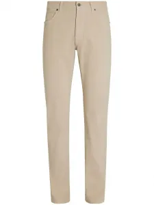 Узкие джинсы Roccia Zegna, нейтральный