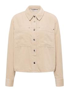 Спортивная вельветовая куртка цвета овсяного молока и бежевого цвета Cecil