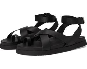 Женские сандалии Steve Madden Mira Strappy из черной кожи с петлей для большого пальца GAL1360 Steve Madden, черный