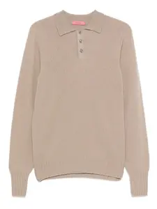Свитер с воротником поло Drumohr, нейтральный