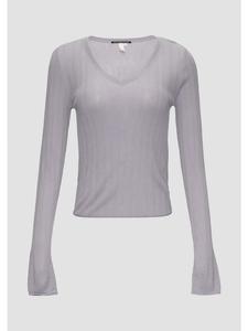 Вязаный свитер в цвете 9203_серый QS