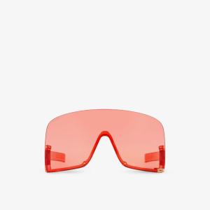 Gc002161 gg1631s солнцезащитные очки в нестандартной оправе Gucci, красный