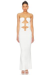 Платье макси luciana Superdown, белый