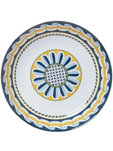 Глубокая тарелка Pasta с графичным принтом La Doublej, синий