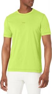 Мужская футболка BOSS с маленьким тональным логотипом, стандартный крой, трикотаж, Bright Green Lawn