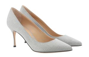 Стройные каблуки Женские Серебряные SERGIO ROSSI