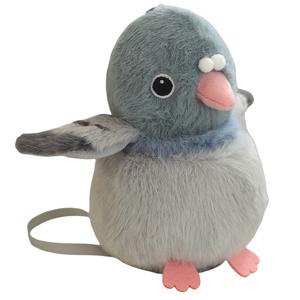 Милые игривые куклы птички на плече плюшевый кулон высота 13см Tak Bebe, Dove