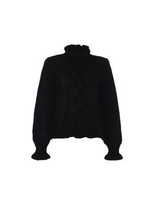 Женский вязаный свитер ЧЕРНОГО цвета faina