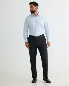 Рубашка мужская классическая длинный рукав большого размера, не требует глажения Emidio Tucci, синий