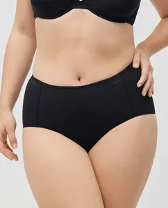 Трусы высокие компрессионные хлопковые средние Ysabel Mora, черный