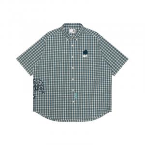 Рубашка в клетку от A Bathing APE Aape, синий