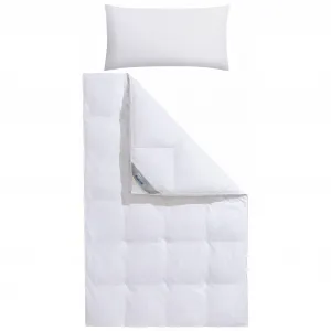 Пуховое одеяло + подушка OBB Лена, белый