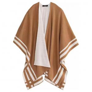 Ralph Lauren Акриловая шаль из шерсти и акрила женская коричневая, Brown