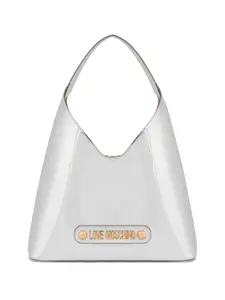 Плечевая сумка с логотипом Love Moschino, серый