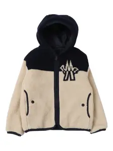 Куртка на молнии с капюшоном Moncler Grenoble, бежевый