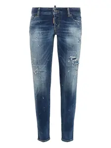 Потертые джинсы DSQUARED2, синий