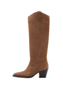 Ковбойские/Байкерские сапоги Mango, Brown