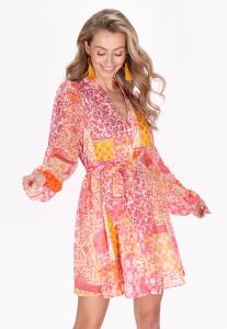 Платье-рубашка IZIA, оранжевый